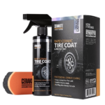 Cerakote Rapid Ceramic Tire Coat Kit, Long-Lasting Tire Shine with Foam Applicator Pad, 8 fl oz