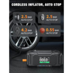 AVAPOW 3000A Jump Starter with Air Compressor, 12V Car Battery Jump Starter（9.0 Gas/6.5L Diesel）with Force Start Function, 160 PSI Car Battery Charger Booster with 60W Fast Charging - Image 4