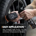 Cerakote Rapid Ceramic Tire Coat Kit, Long-Lasting Tire Shine with Foam Applicator Pad, 8 fl oz - Image 4