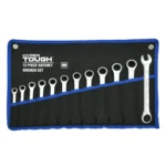 Hyper Tough 12-Piece Metric Combination Ratchet Wrench Tool Set, Hand Tools - Image 2