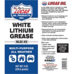 Lucas Oil White Lithium Grease - 8 oz Tube - Image 2