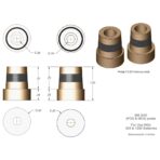 XS Power Tall Brass Post Adaptors M6 - Image 2