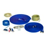 STINGER 8 GA COPPER 600W AMP KIT W/BLUE TWISTED RCA - Image 2
