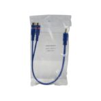 STINGER RCA Y 2F-1M BLUE INTERCONNECT (6") - Image 2