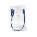 STINGER RCA Y 2M-1F BLUE INTERCONNECTS (6") - Image 2