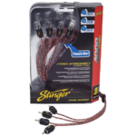 STINGER 20 ft. of 4-Channel 4000 Series RCA Interconnect Cables