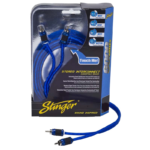 STINGER 3Ft. 2 Channel Shielded RCA Cable