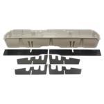 DU-HA Underseat Storage Gun Case for '07-13 Chevrolet/GMC & '07-'14 Heavy Duty Crew Cab (Light Gray)