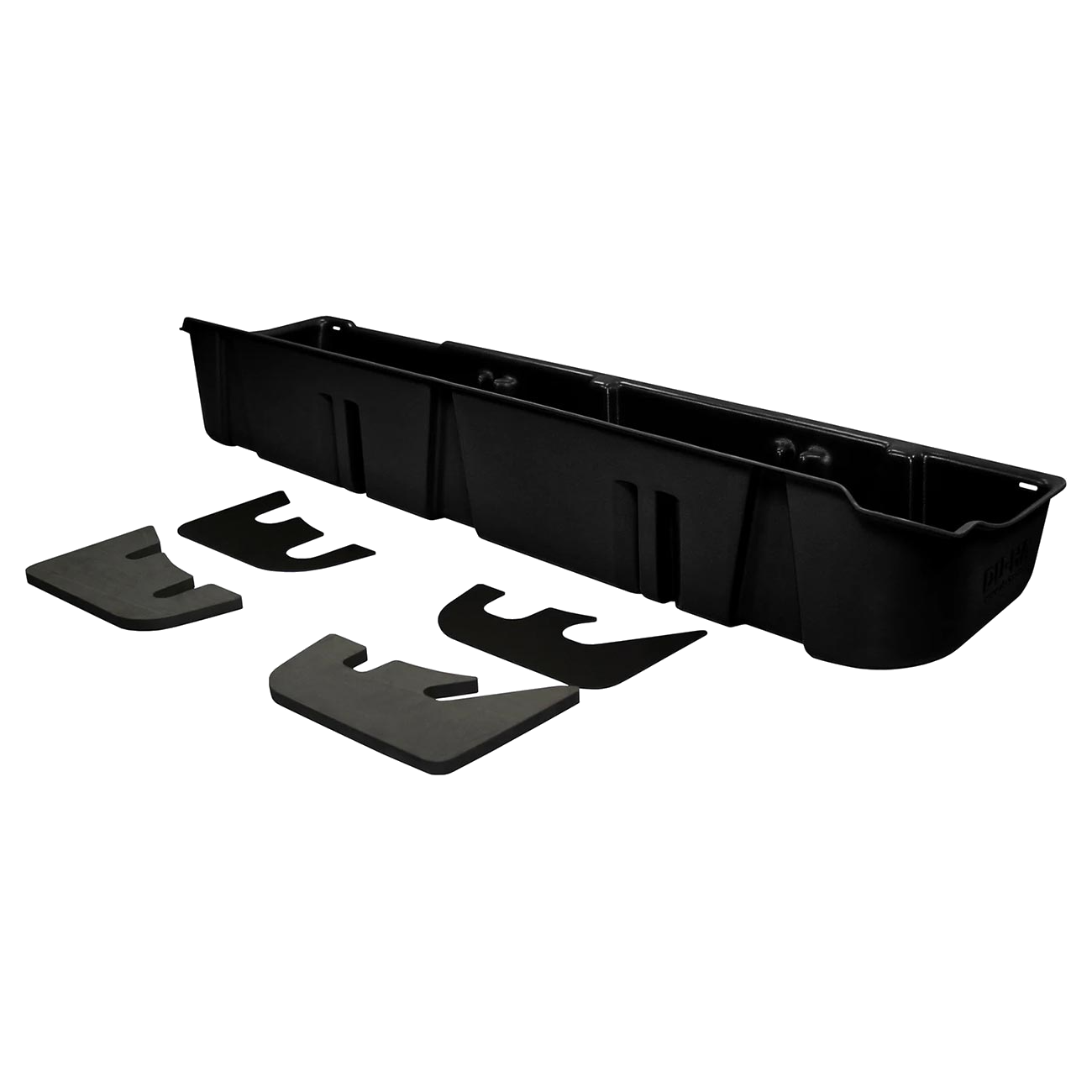 cut-11646 DU-HA Under Seat Storage Fits 09-14 Ford F-150 SuperCrew without Subwoofer Black - Image 1