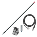 Firestik 4' (122cm) Single Mirror "NGP" Kit Complete (Black)
