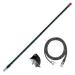 Firestik 4' (122cm) Single Side Mount Lightweight "NGP" Kit (Black)