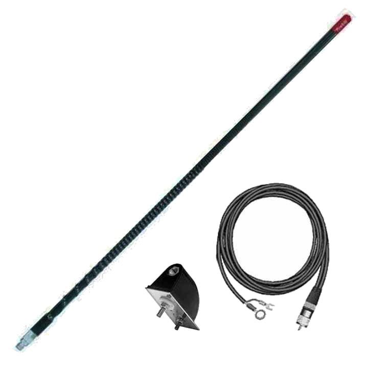 cut-11717 Firestik 4' (122cm) Single Side Mount Lightweight "NGP" Kit (Black) - Image 1