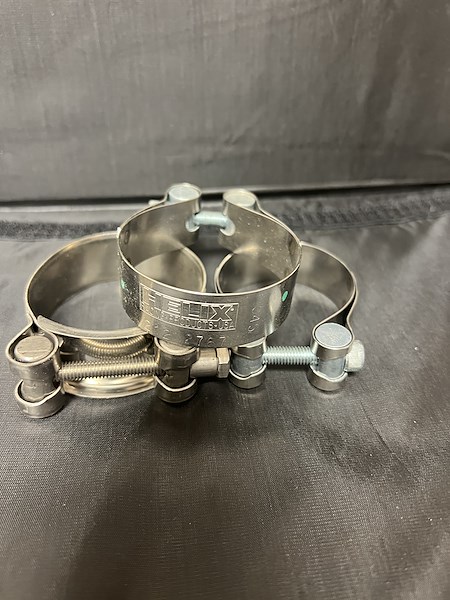 Helix Racing Stainless Steel Muffler Clamps 2.1 2122767