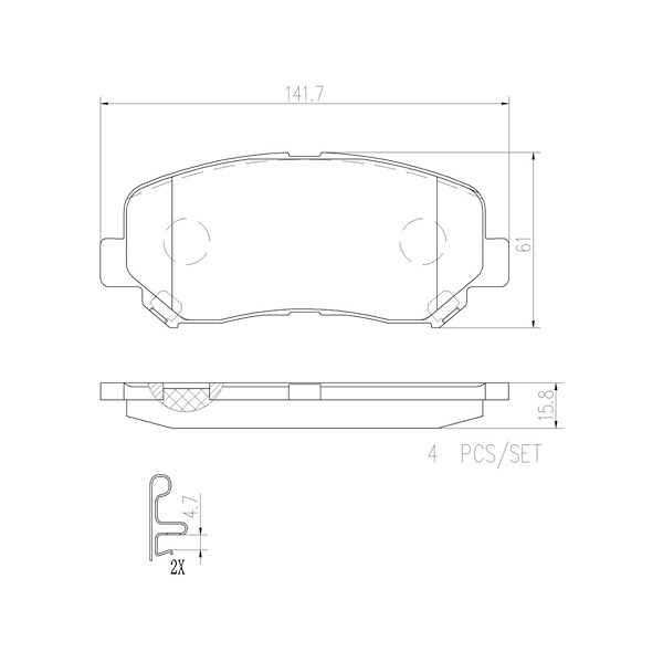 Brembo Disc Brake Pad Set P49045N