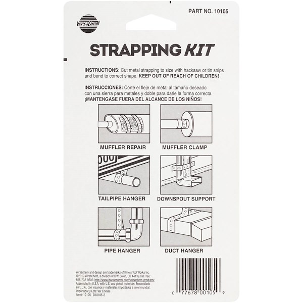 Permtx-lockt Vc Muffler Metal Strapping Cd 10105