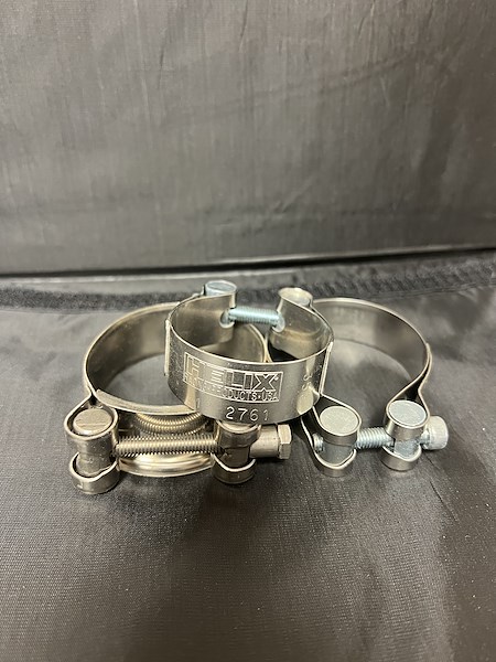 Helix Racing Stainless Steel Muffler Clamp 1.81 2122761