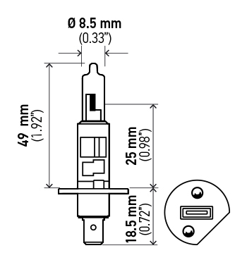 Hella Bulb 12V 55W P14.5S T2.5 H1