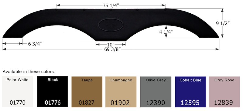 ICON Vehicle Dynamics Fender Skirt Tandem Icon Fs1770 12595