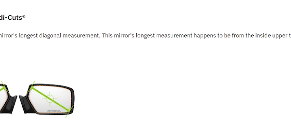 Burco Mirror Side View Mirror Heated 6142H