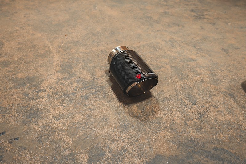 Valvetronic Designs Carbon Fiber Exhaust Tip 3-3.5In SLVE3035RC
