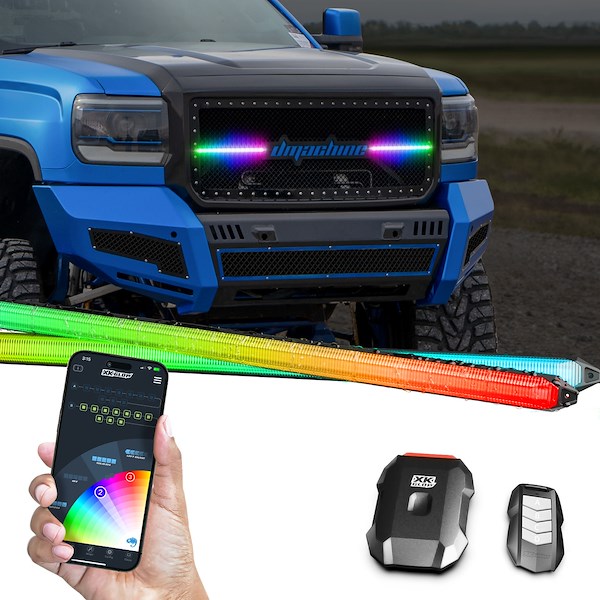 XK Glow Xkmax Rgb Led Grill Light Bar W/ Dr MXDRL6KIT