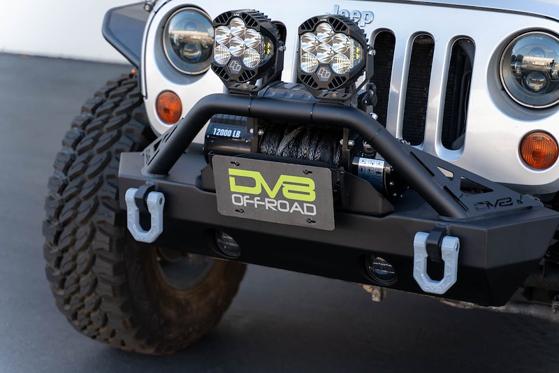 DV8 Offroad Fairlead Mounted Flip-Up License Pl LPBM02