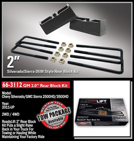 ReadyLift Gm 2500 Hd 2' Block Kit 663112