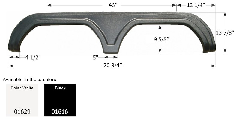 ICON Vehicle Dynamics Gulfstream Fender Fs764Bl 01616