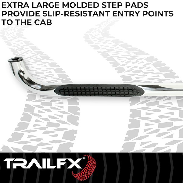 TrailFX 3′ Round Nerf Bar Landcruiser A0070S