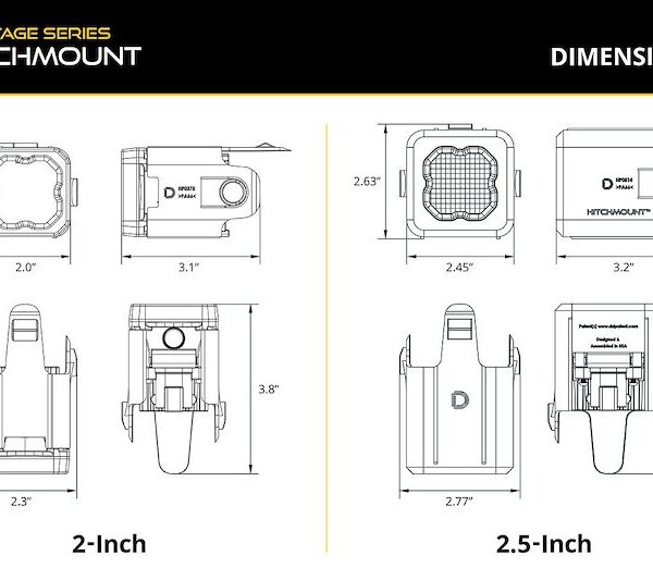 Diode Dynamics Hitchmount Led Pod 4-Pin Reverse Ki DD8762