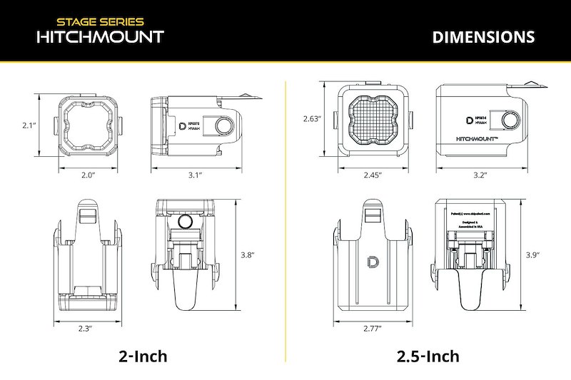 Diode Dynamics Hitchmount Led Pod 4-Pin Reverse Ki DD8762
