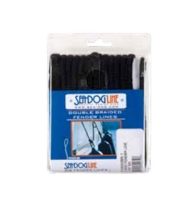 Sea Dog Double Braided Fender Line 3/8 2110006BK1