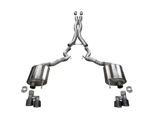 CORSA Performance 3.0′ Cat-Back Dual Rear Exit With T 21047BLK