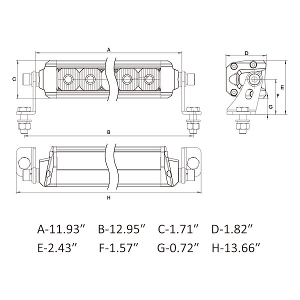 ARC Lighting Xtreme Bar 12' Driving Light Bar 62101