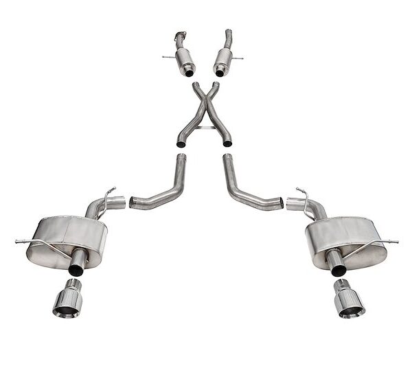 CORSA Performance 2.75′ Dual Rear Exit Cat-Back Exhau 21195