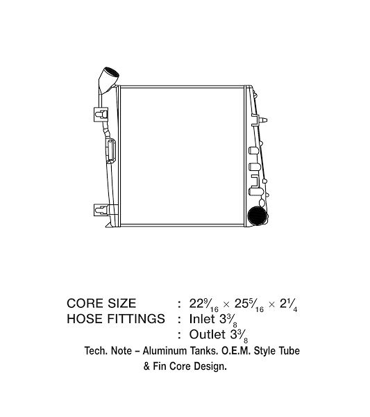Csf Radiator 08-10 Ford Super Duty 6.4 6012