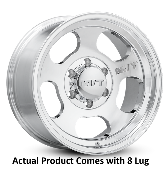 M.t. Wheel 17X12 8X6.5 4.25 Mt Canyon Polished 277002