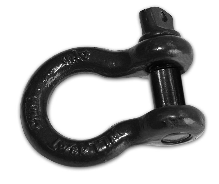 Bulldog Winch 3/4' Shackle 9.5K Wll Black Pow 20150