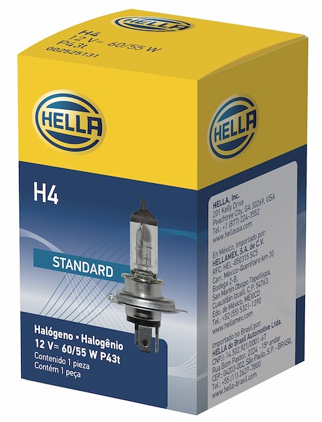 Hella H4 P43T-38 Bulb 12V 60/55 H4