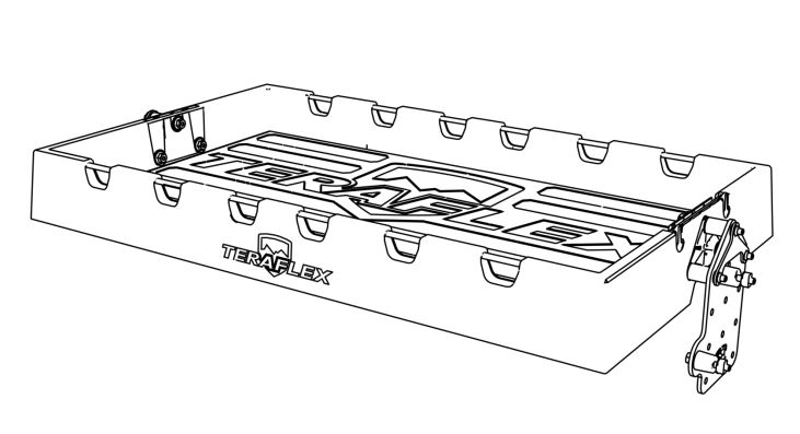 TeraFlex Jl 4Dr: Sierra Rear Cargo Rack 7102000