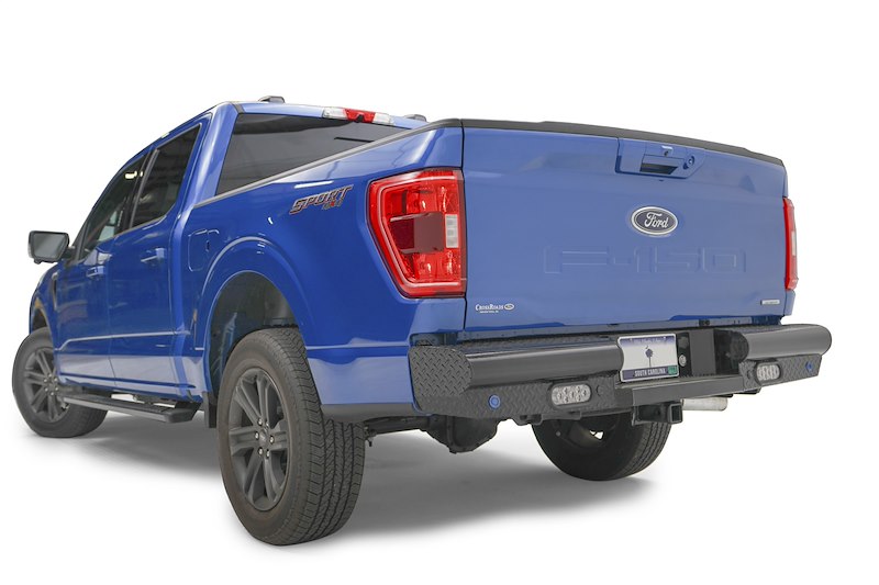 Fab Fours Black Steel Rear Bumper FF21T50501