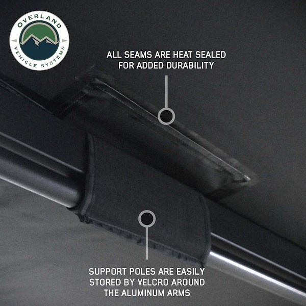 Overland Vehicle Systems Xd Nomadic 270 - Awning W/Lights & 18079919