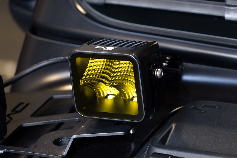 DV8 Offroad 3-Inch Elite Series Led Amber Pod L BE3EW40WA