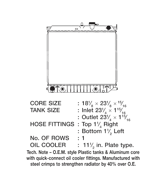 Csf Radiator Chevrolet Colorado 3471