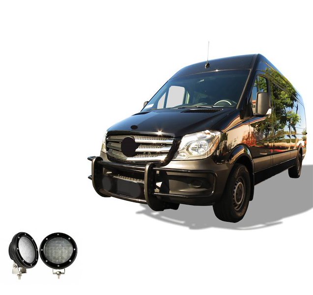 Black Horse Off Road Spartan Grille Guard Kit 17D501MAFB