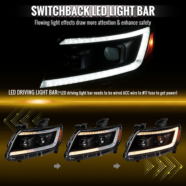 Spec-d Tunin Chevrolet Colorado Projector Headli OL15JMSQRS