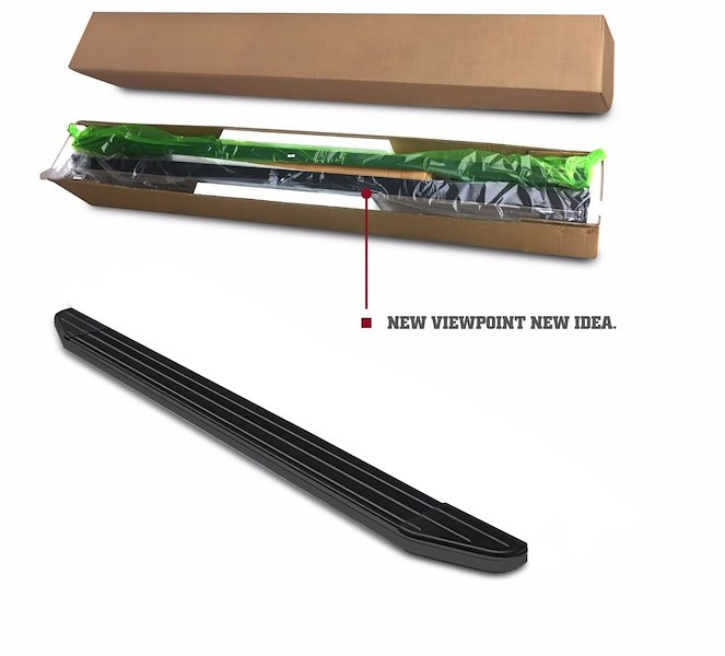 Black Horse Off Road Peerless Running Board Black PRF1272BK