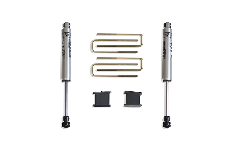MaxTrac 4'Lift Blks U-Bolts Fox Rear Shocks 901340F