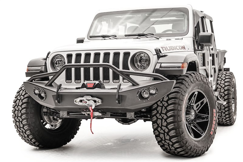 Fab Fours Lifestyle Winch Bumper W/ Guard JL18B46521