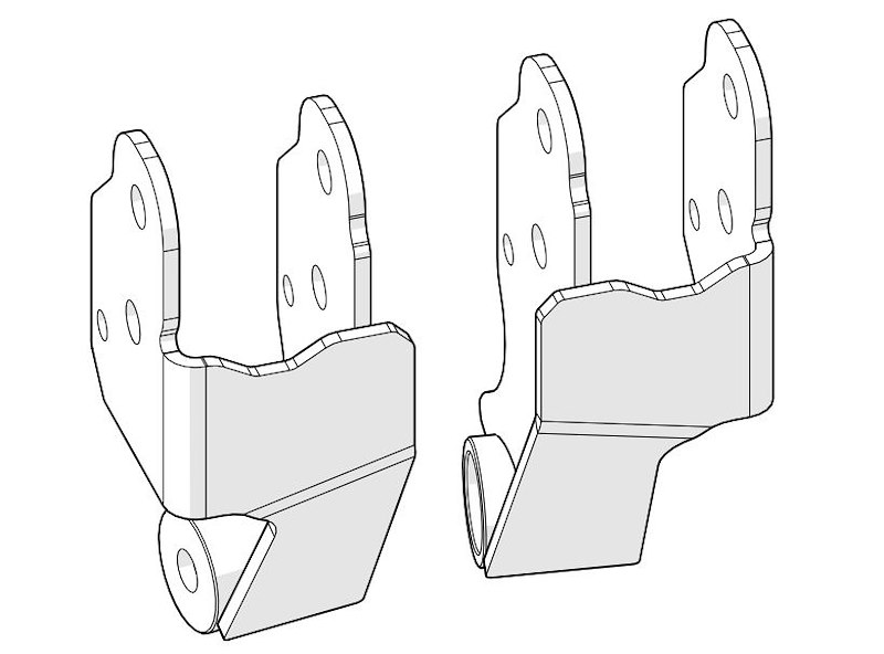 TeraFlex Jt: Extended-Travel Axle Bracket Ki 1938225